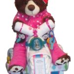 Pink girls diaper tricycle