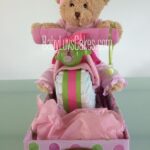 Pink girls diaper motorcycle