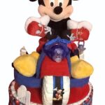 Mickey Mouse Tricycle diaper cake
